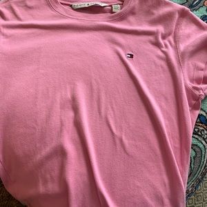 pink tommy hillfiger shirt